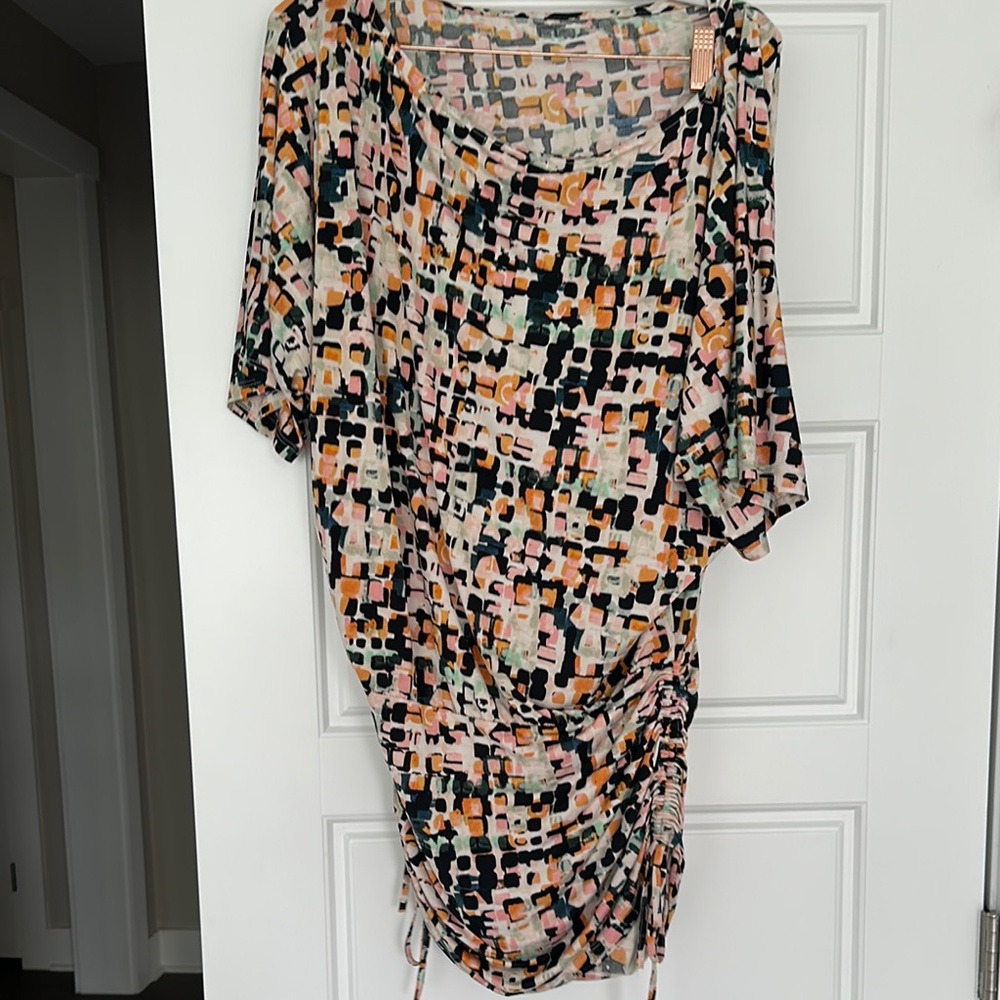 Veronica M Abstract Print Mini Dress - Multicolor